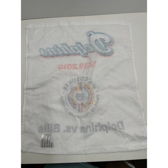 Miami Dolphins Vs.‎ Buffalo Bills 12.19.2010 Commemorative Towel NFL Licensed - Picture 5 of 6